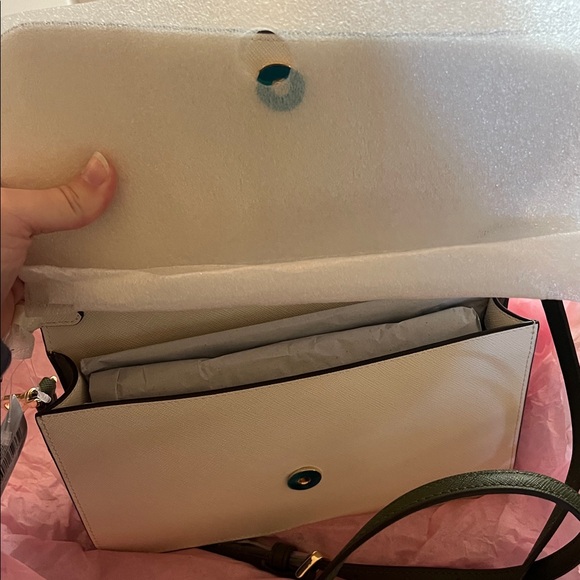 Kate Spade Ivory and Green Floral Crossbody Bag - Picture 4 of 5